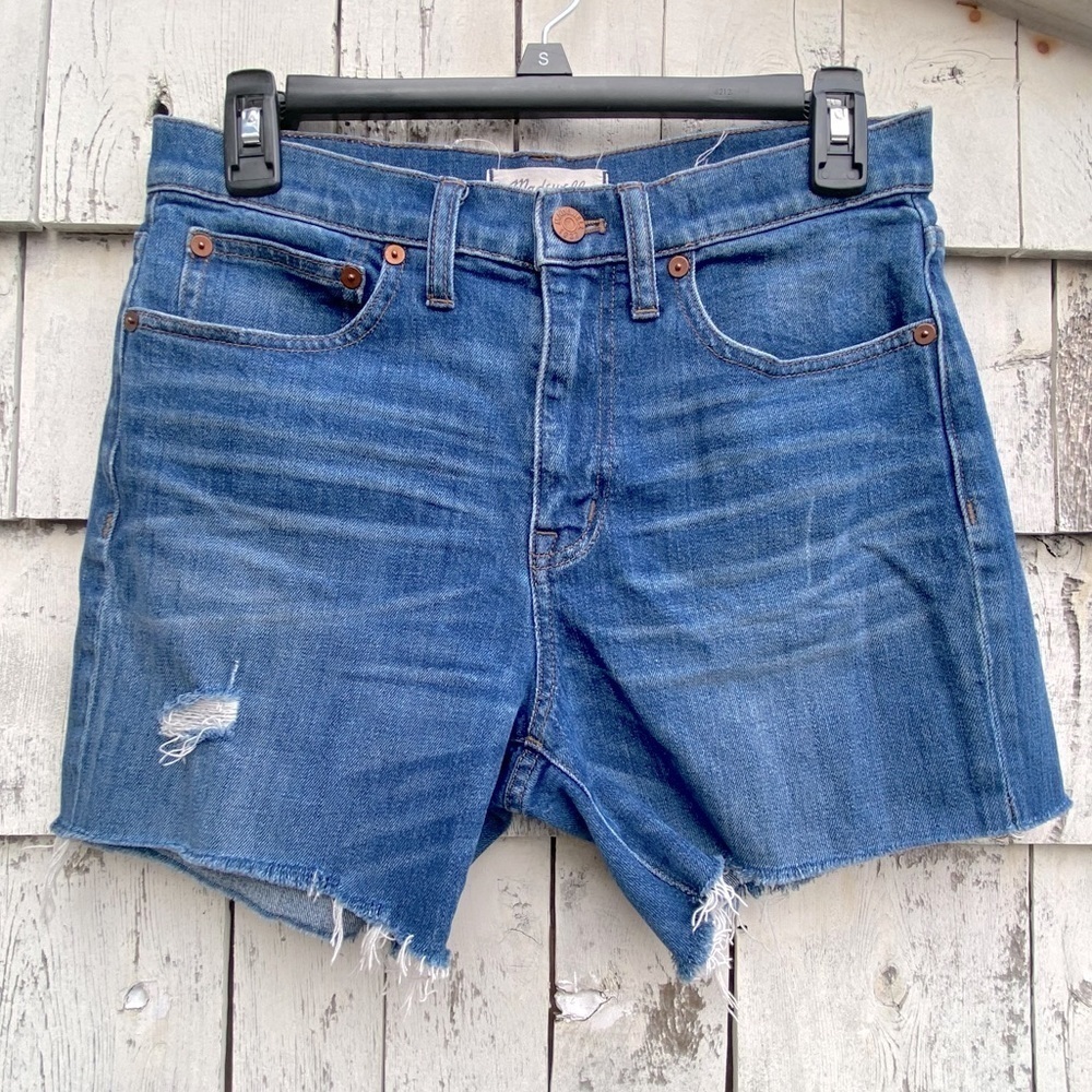 Madewell Straight Crop Custom Made Cut Off Shorts